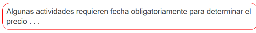 Anuncio sobre reservas